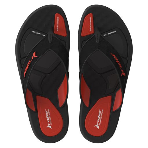 Rider R Line Plus II férfi papucs - fekete/piros