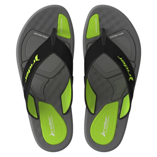 Rider R Line Plus II férfi papucs - fekete/zöld