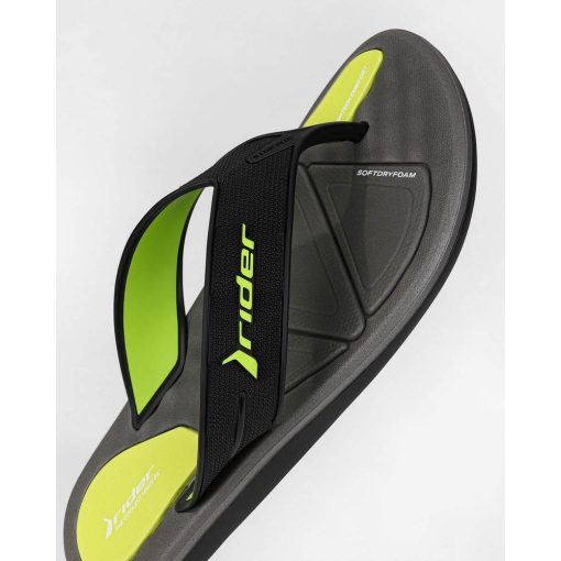 Rider R Line Plus II férfi papucs - fekete/zöld