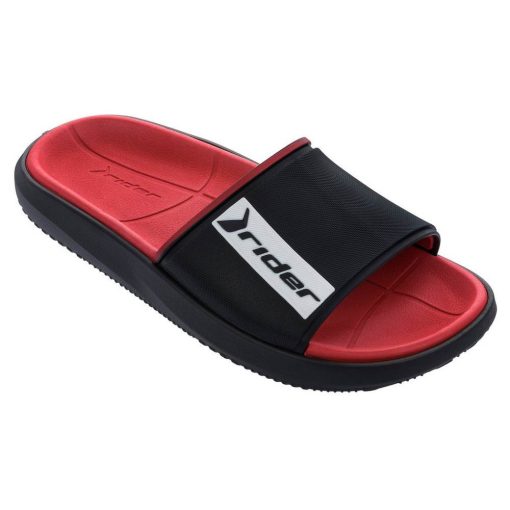 Rider Block Slide férfi papucs - fekete/piros