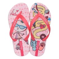 Ipanema Temas gyerek papucs - pink/piros