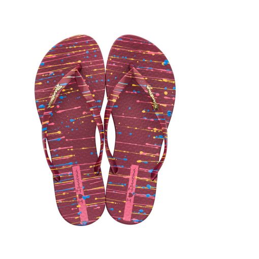 Ipanema Wave Art női papucs - bordó