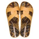 Ipanema Feel Print női papucs - sárga/barna