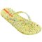 Ipanema Splash női papucs - sárga