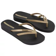 Ipanema Bossa Soft V női papucs - fekete/arany