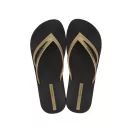 Ipanema Bossa Soft V női papucs - fekete/arany