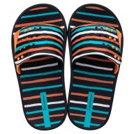   Ipanema Unisex Slide Kids gyerek papucs - fekete/narancssárga/kék